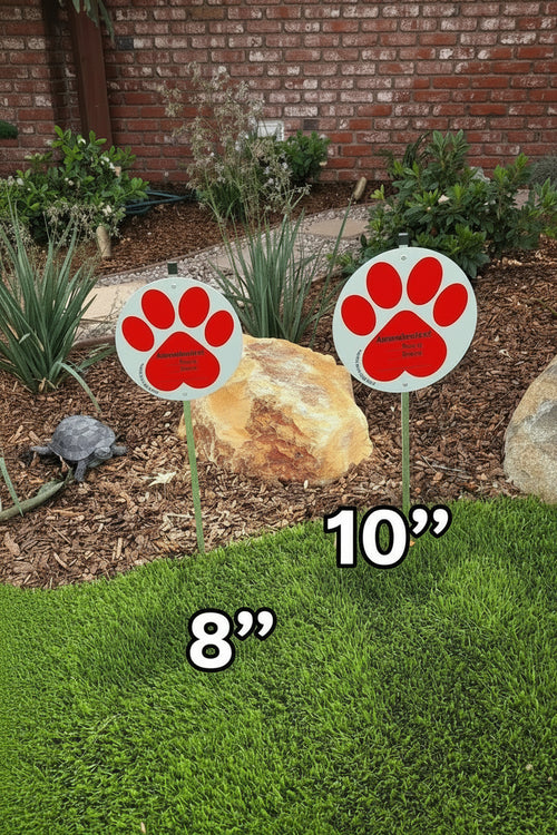 10" yard sign