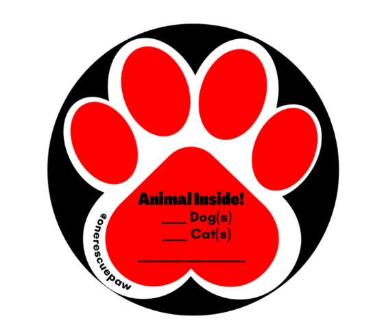 Red and Black Sticker