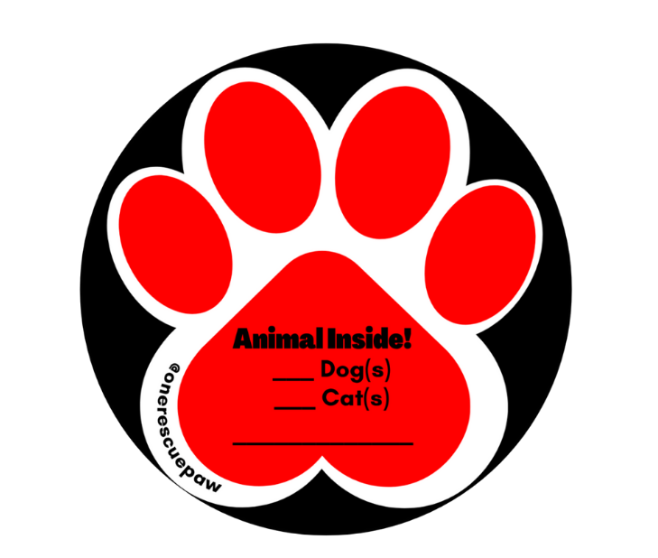 Red and Black Sticker