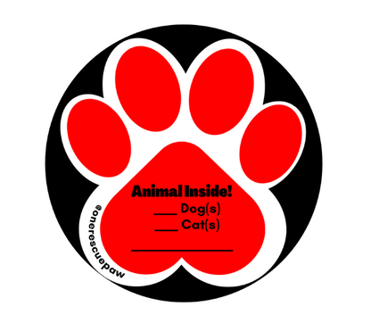 Red and Black Sticker