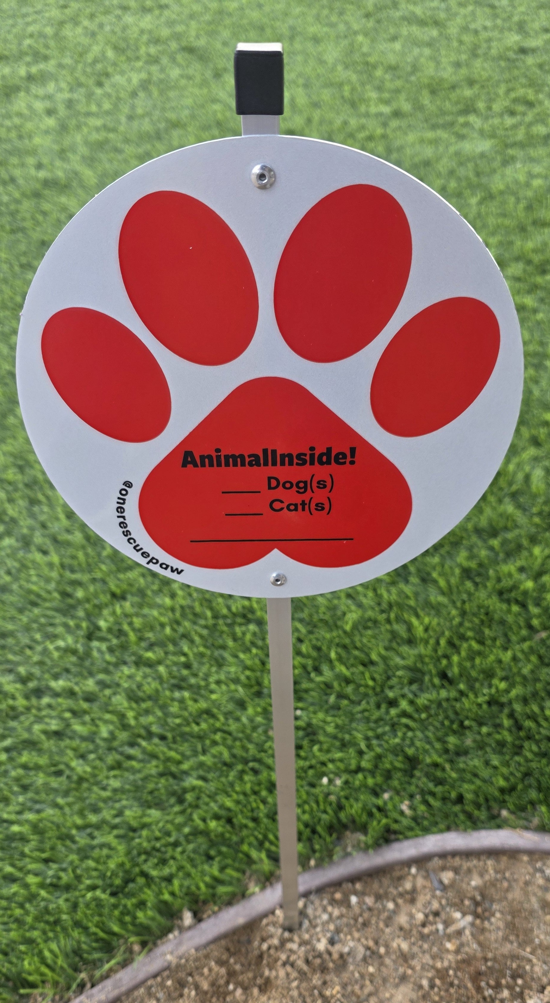 10" yard sign